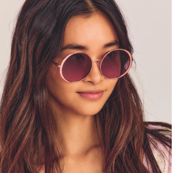 NWT LoveShackFancy Hawkins 58MM Round Sunglasses - Picture 1 of 11
